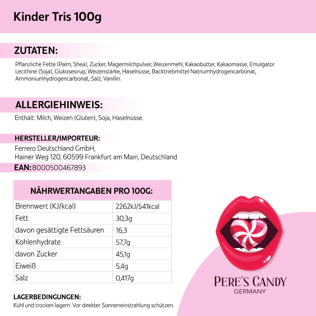 Kinder Tris Schokoriegel